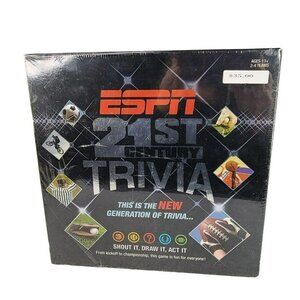 ESPN 21st Century Sports Trivia Board Game Party Family Fun Sealed 2007 USAopoly